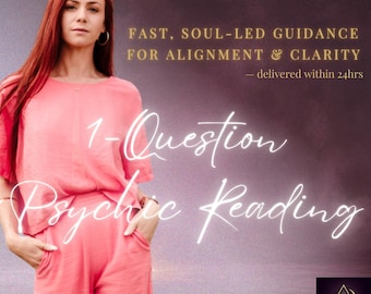 1 Question Psychic Reading | Fast, Soul-Led Guidance for Alignment & Clarity