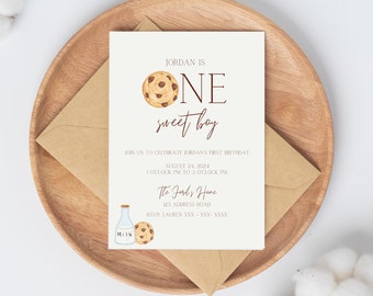 ONE Sweet Boy/Girl | Birthday Invite Template