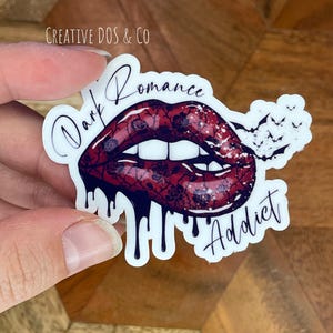Dark Romance Addict Sticker, Bookish Sticker, Dark Romance Kindle Sticker, Booktok, Bookstagram, Spicy Book Sticker, Smut Reader