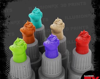 Unicorn - Press Fit Paint Bottle Cap Topper Swatch's, Army Painter Speedpaint, Wash, Effect Colour 17ml 18ml