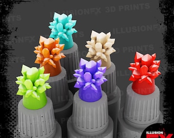 Crystal Cluster - Press Fit Paint Bottle Cap Topper Swatch's, Army Painter Speedpaint, Wash, Effect Colour 17ml 18ml