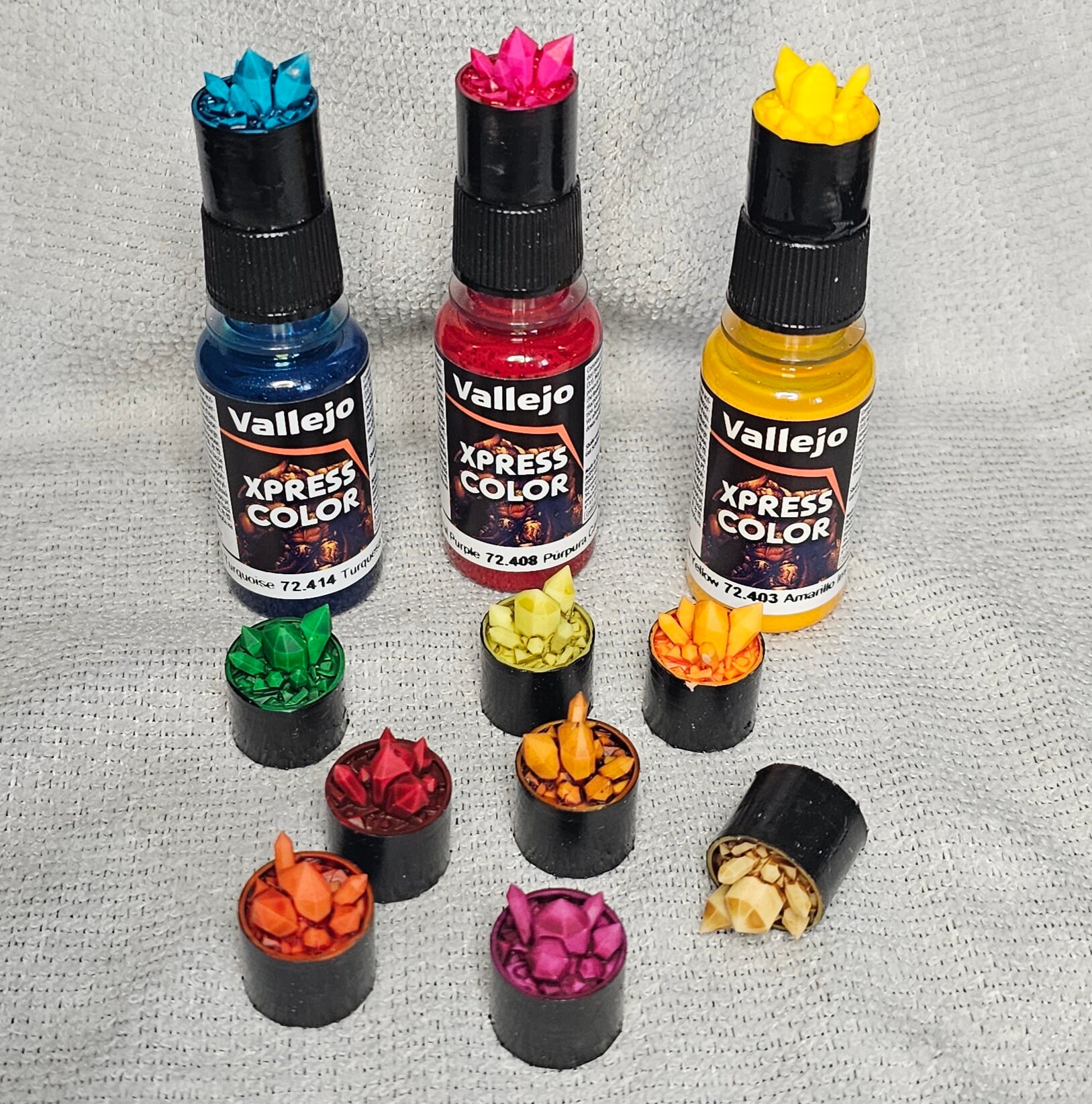 40x NEW Vallejo Paint Bottles XPRESS clear Bottles With Etsy