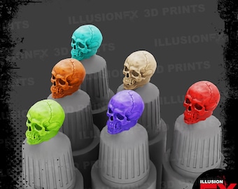 Army Painter - Skull Head - 3D Printed Dropper Bottle Micro CAPS