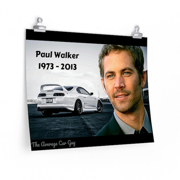 Paul Walker Tribute Poster