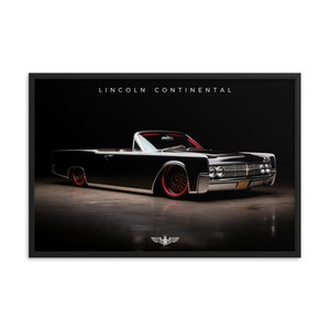 Czarny kabriolet Lincoln Continental z 1965 r.