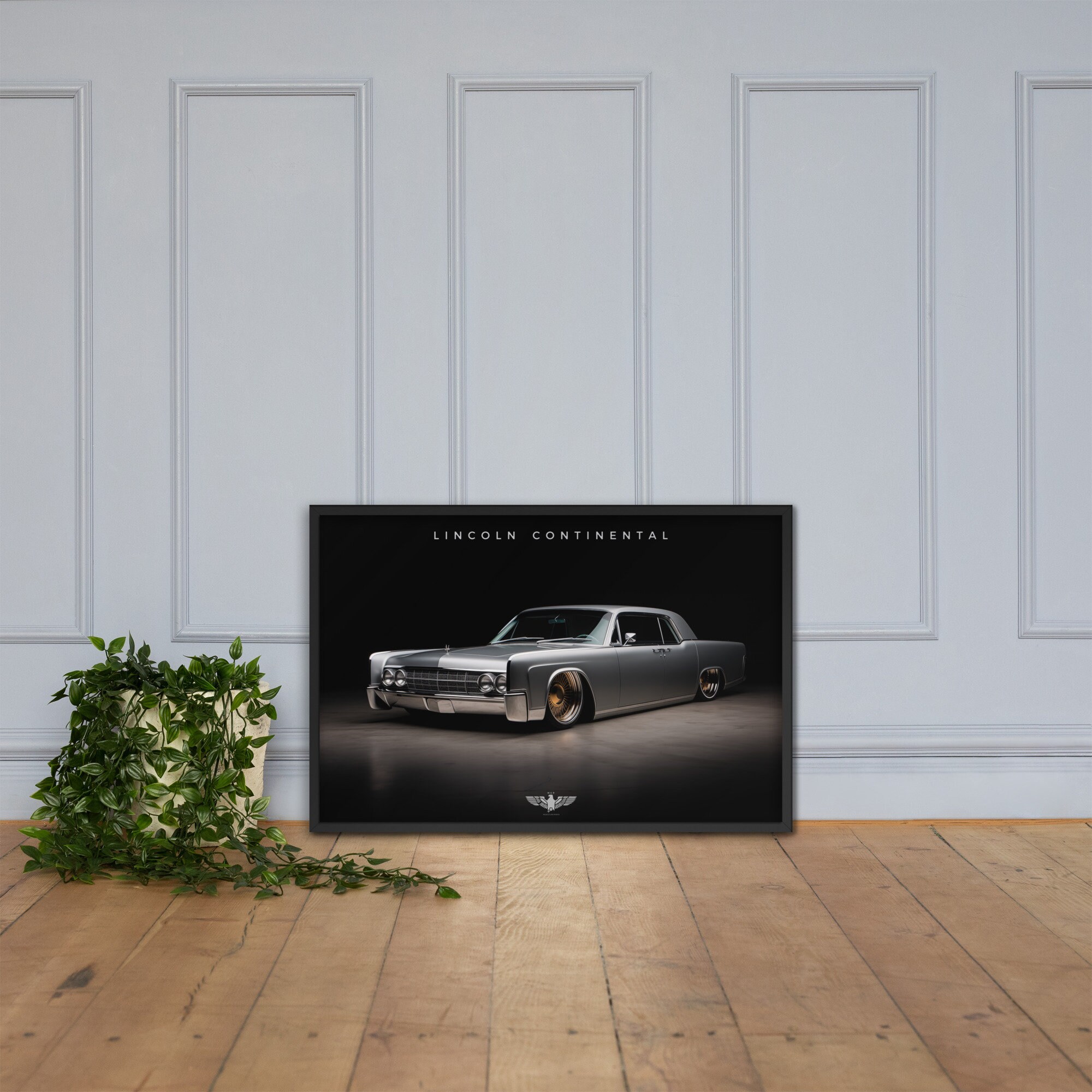 Vintage Luxury: Custom 1965 Lincoln Continental Framed Print - Etsy