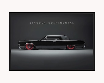 リンカーン コンチネンタル マーク V 1977 1979 ポスター アート