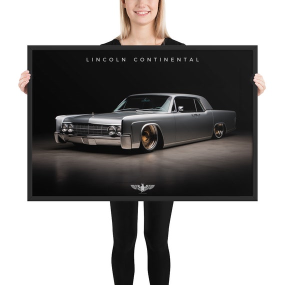 Vintage Luxury: Custom 1965 Lincoln Continental Framed Print - Etsy