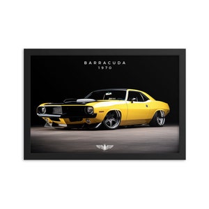 1970 Custom Plymouth Barracuda - Framed Print