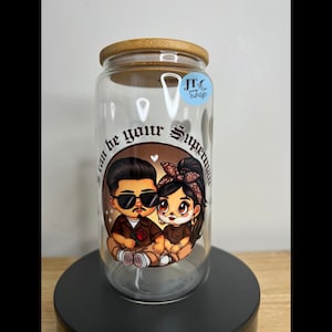 Chicano cup for gift, Personalized Glass Tumbler, 16oz Glass Tumbler, Self Care Tumbler, chicana Tumbler, Tumbler, gifts, chicana