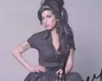 Raro, firmado por Amy Winehouse, autografiado con certificado de autenticidad