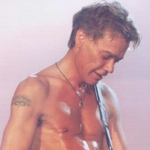 FOTO autografata da Eddie Van Halen con certificato di autenticità, leggenda della chitarra autografata