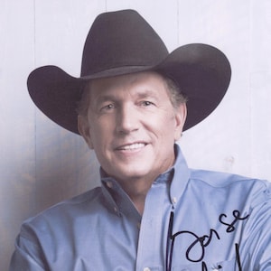 Signed GEORGE STRAIT Autographed Photo w/ COA Country Music Legend