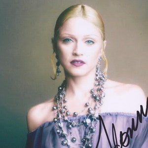 Signed MADONNA Autographed Photo w/ COA - Like A Virgin