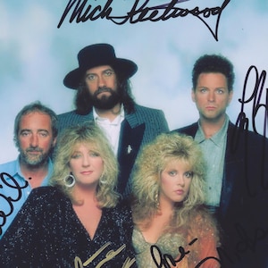 5X Signed FLEETWOOD MAC PHOTO Autographed Stevie Nicks with coa
