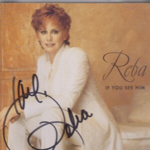 CD autografado assinado por REBA McENTIRE Se você o vir The Voice