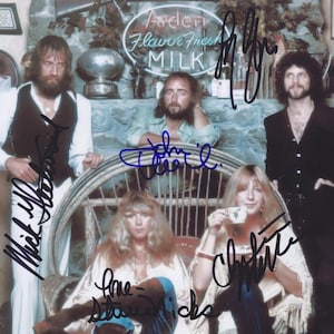 5X Signed FLEETWOOD MAC PHOTO Autographed Stevie Nicks with coa