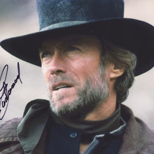 Signed CLINT EASTWOOD Autographed Photo / COA Wetsern High Plains Drifter