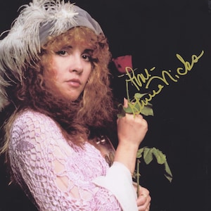Signed STEVIE NICKS Photo Autographed of Fleetwood Mac w COA