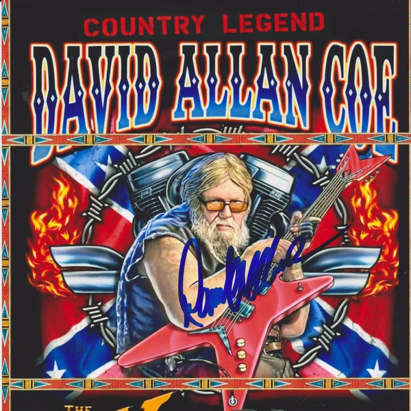 David Allan Coe Poster Etsy