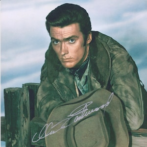 Signed CLINT EASTWOOD Autographed Photo / COA Western High Plains Drifter