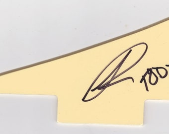 Firmado TODD RUNDGREN Púa de guitarra autografiada 2003 Utopia Pickguard Runt Nazz