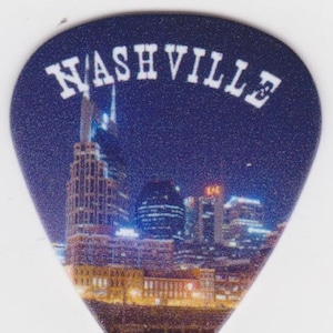 3 GUITAR PICKS Nashville Tennessee Music City Country Music