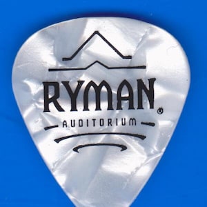 RYMAN AUDITORIUM Nashville Tennessee Music City Guitar Pick Country Music