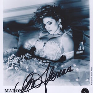 Signed MADONNA Autographed Photo w/ COA - Like A Virgin