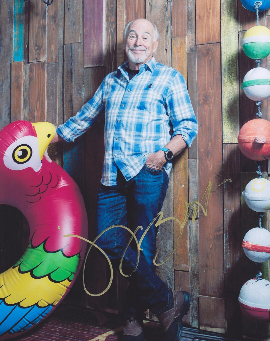 JIMMY BUFFETT signed autographed photo COA in Concert Hologram
