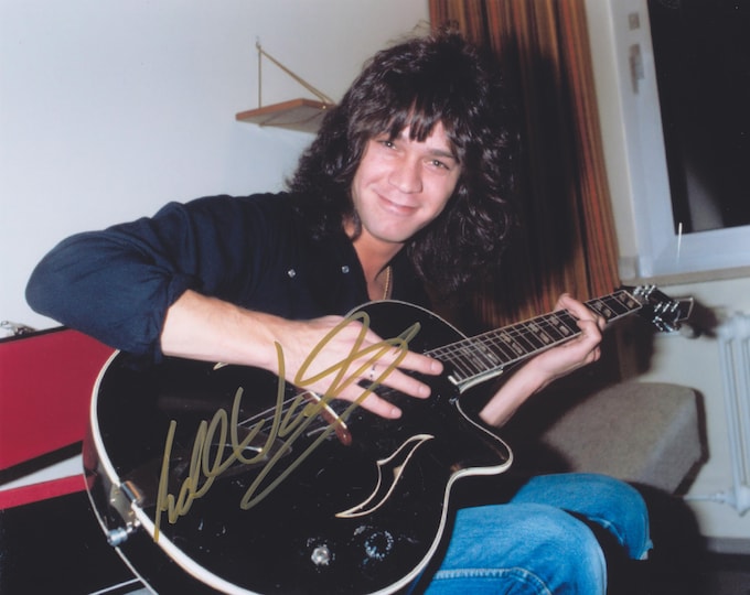 EDDIE VAN HALEN signed autographed photo eruption COA Hologram main image 1