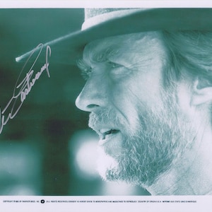 Signed CLINT EASTWOOD Autographed Photo / COA Pale Rider