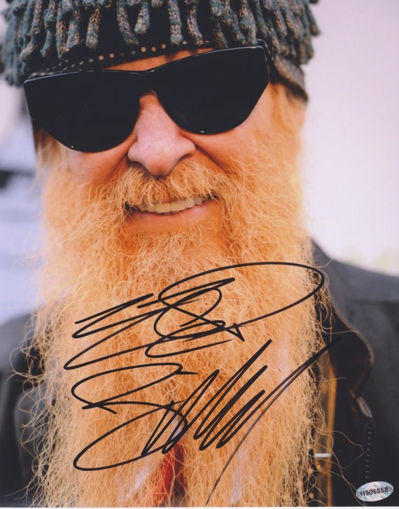 Signed Billy Gibbons ZZ TOP Autographed Photo With Numbered
