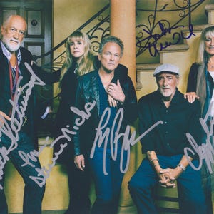 5X Signed FLEETWOOD MAC PHOTO Autographed Stevie Nicks with coa