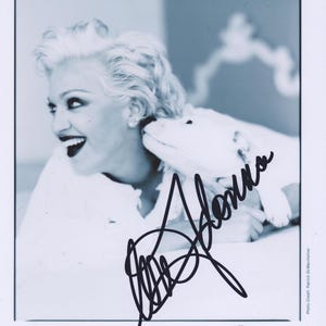 Signed MADONNA Autographed w/ COA MAVERICK Record Promo Photo