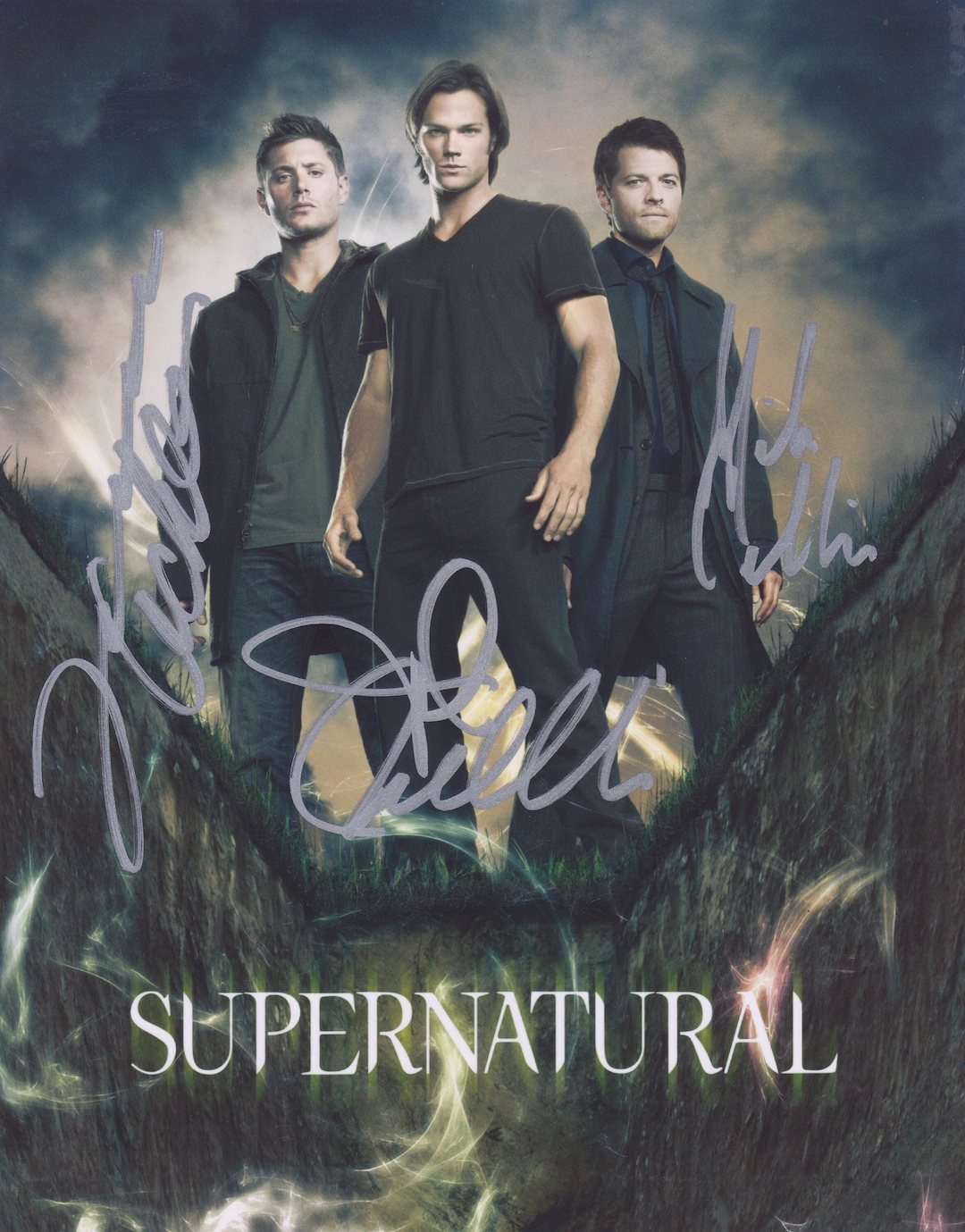 3X Signed Cast SUPERNATURAL Autographed Photo W COA TV Series