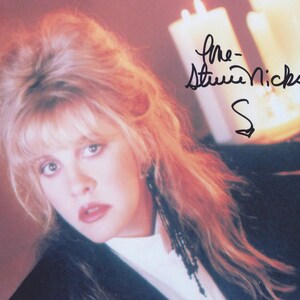 Signed STEVIE NICKS Photo Autographed of Fleetwood Mac w COA