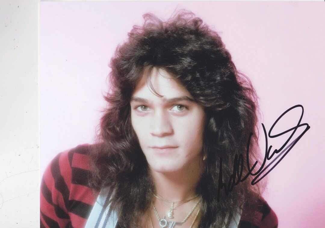 EDDIE VAN HALEN signed autographed photo solo Jam COA Hologram