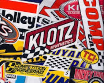 200 ASSORTED Drag Racing Stickers - Hot Rod Decals - lot