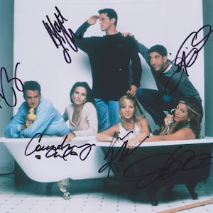 6X Signed CAST of FRIENDS Autographed Photo with COA Jennifer Aniston - Mathew Perry