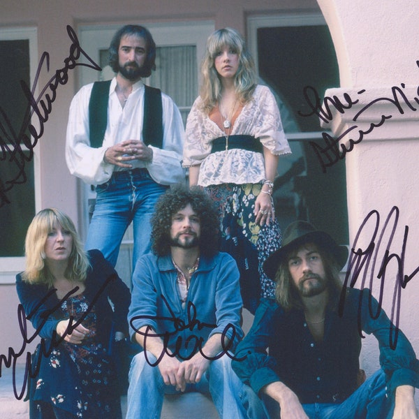 5X Signed FLEETWOOD MAC PHOTO Autographed Stevie Nicks with coa