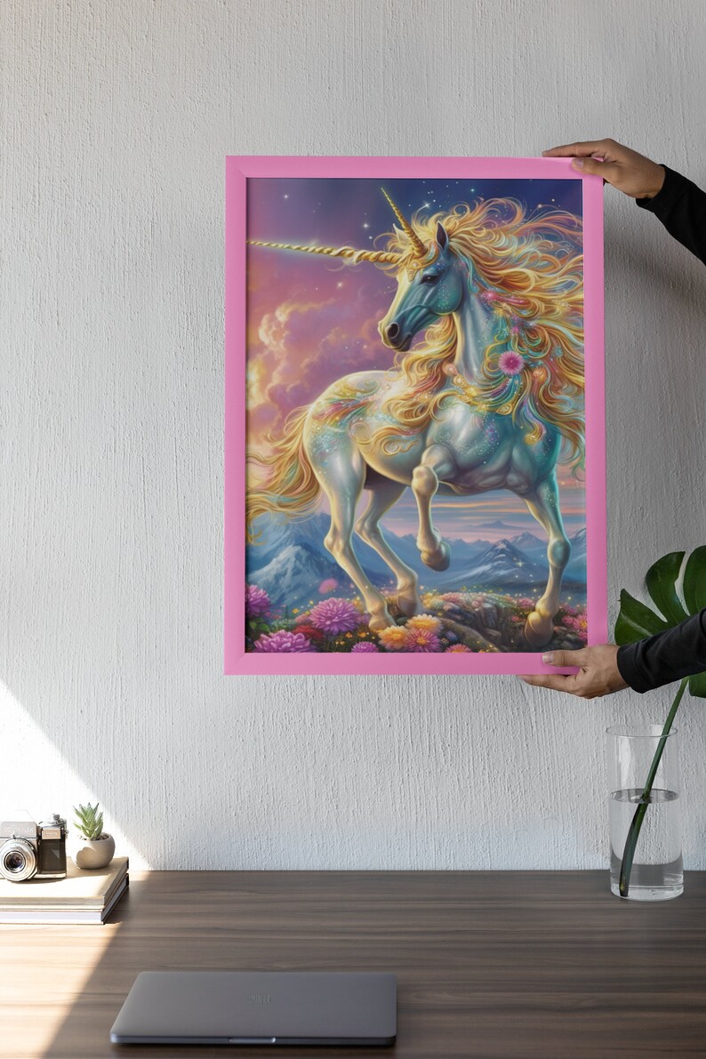 Unicorn Digital Print, Unicorn Digital Art, Unicorn, Perfect Gift ...
