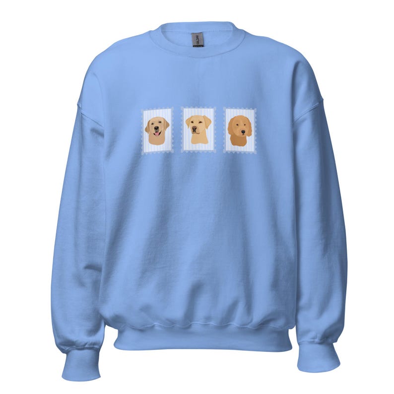 Dog Mom Crewneck Sweatshirt Dog Lover Valentines Gift Gift for Dog Mom Cute Dog Sweatshirt Postage Stamp Dog Graphic Puppy Love