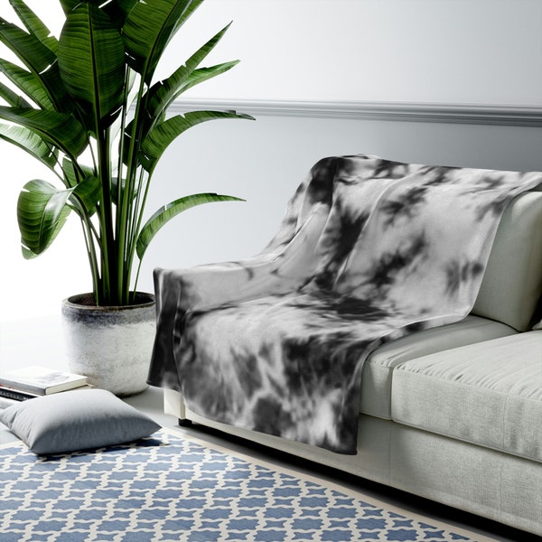 Black White Blanket Etsy