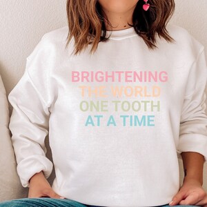 Zahnhygienist Sweatshirt Zahnarzt Geschenk Zahnmedizin Student Sweatshirt Abschluss Geschenk Zahnschule Zahnassistent Sweatshirt Lächeln Zähne