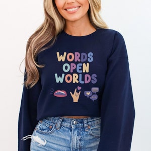 SLP Sweatshirt Speech Language Pathologist Gift for Graduation SLP Grad Student Sweatshirt Cute Trendy Oversized Speech Teacher Shirt