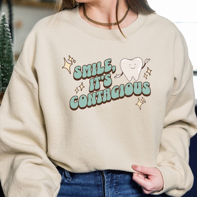 Dental Gift Dental Hygienist Sweatshirt Dental Assistant Vintage Design