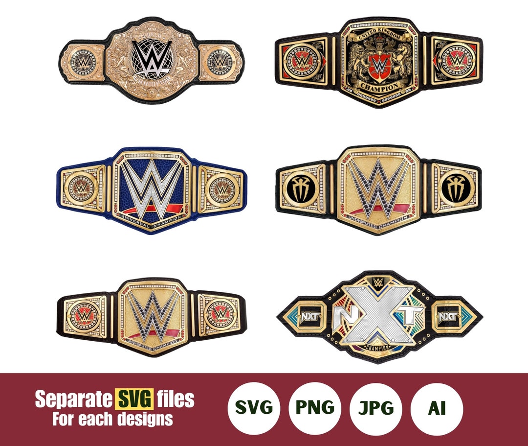 WWE SVG Belt Championship, Nxt Belt Svg, Heavyweight Belt, Clipart, WWE ...