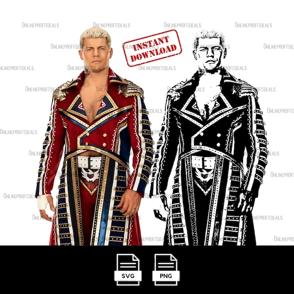 WWE Cody Rhodes american nightmare, Instant Download, Digital Files SVG, Png