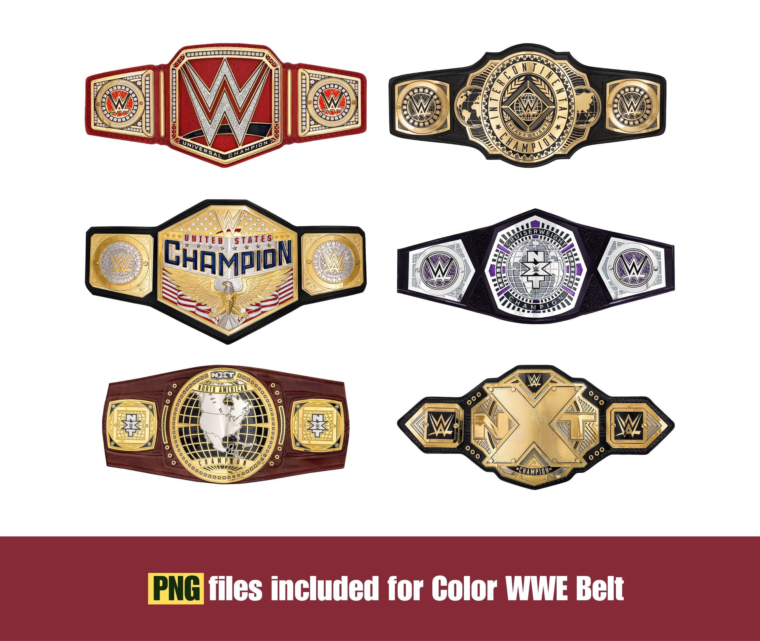 WWE SVG Belt Championship NXT Belt Svg Heavyweight Belt Etsy Canada